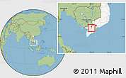 Savanna Style Location Map of Sa Dec, highlighted country