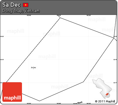 Blank Simple Map of Sa Dec