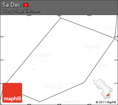 Blank Simple Map of Sa Dec, no labels