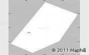 Gray Simple Map of Sa Dec, single color outside