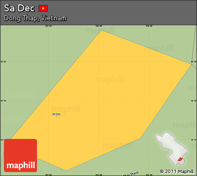Savanna Style Simple Map of Sa Dec