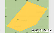 Savanna Style Simple Map of Sa Dec, single color outside