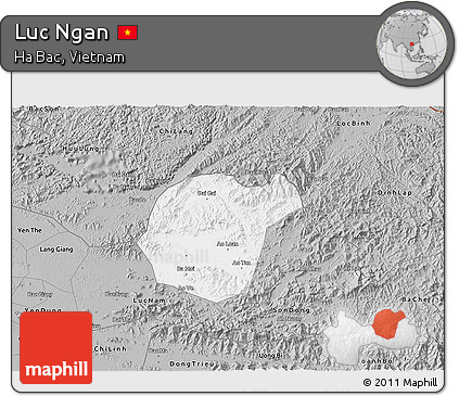 Gray 3D Map of Luc Ngan