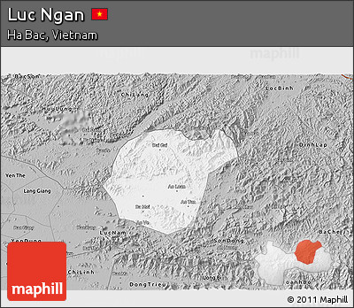 Gray 3D Map of Luc Ngan