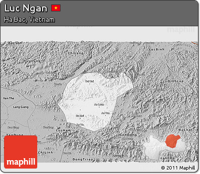 Gray 3D Map of Luc Ngan