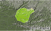 Physical 3D Map of Luc Ngan, darken, semi-desaturated