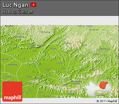 Physical 3D Map of Luc Ngan