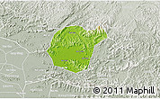 Physical 3D Map of Luc Ngan, lighten, semi-desaturated