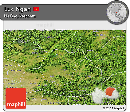 Satellite 3D Map of Luc Ngan