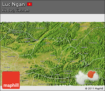 Satellite 3D Map of Luc Ngan