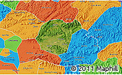 Satellite 3D Map of Luc Ngan, political outside