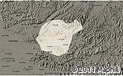 Shaded Relief 3D Map of Luc Ngan, darken