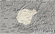 Shaded Relief 3D Map of Luc Ngan, darken, semi-desaturated