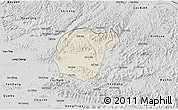 Shaded Relief 3D Map of Luc Ngan, desaturated