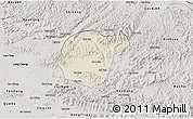 Shaded Relief 3D Map of Luc Ngan, semi-desaturated