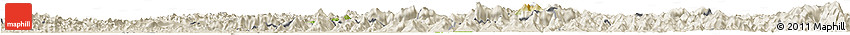 Physical Horizon Map of Luc Ngan, shaded relief outside