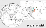 Blank Location Map of Luc Ngan, highlighted country, highlighted parent region