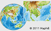 Physical Location Map of Luc Ngan, within the entire country