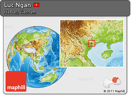 Physical Location Map of Luc Ngan