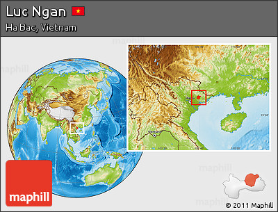 Physical Location Map of Luc Ngan