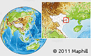 Physical Location Map of Luc Ngan, highlighted country