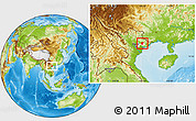 Physical Location Map of Luc Ngan, highlighted parent region
