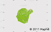 Physical Map of Luc Ngan, cropped outside