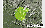Physical Map of Luc Ngan, darken, semi-desaturated
