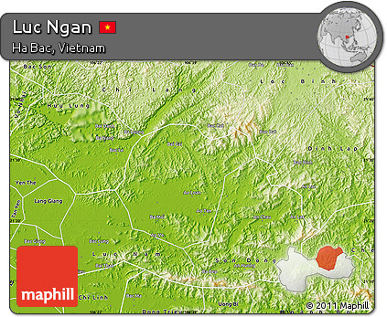 Physical Map of Luc Ngan