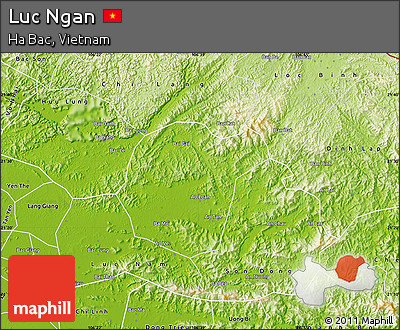 Physical Map of Luc Ngan