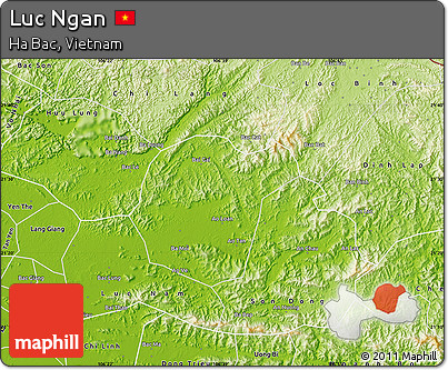 Physical Map of Luc Ngan