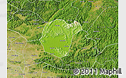 Physical Map of Luc Ngan, satellite outside
