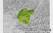 Satellite Map of Luc Ngan, lighten, desaturated