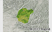 Satellite Map of Luc Ngan, lighten, semi-desaturated