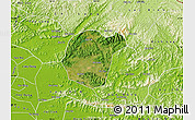 Satellite Map of Luc Ngan, physical outside