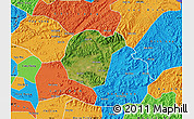 Satellite Map of Luc Ngan, political outside