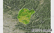 Satellite Map of Luc Ngan, semi-desaturated