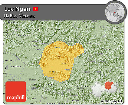 Savanna Style Map of Luc Ngan