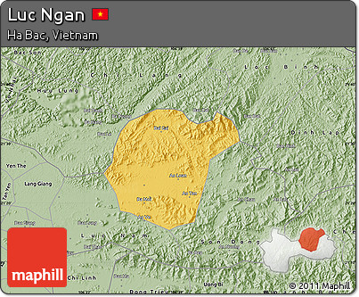 Savanna Style Map of Luc Ngan