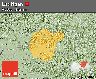 Savanna Style Map of Luc Ngan