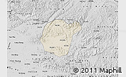 Shaded Relief Map of Luc Ngan, desaturated