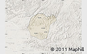 Shaded Relief Map of Luc Ngan, lighten