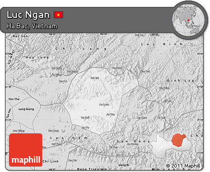 Silver Style Map of Luc Ngan