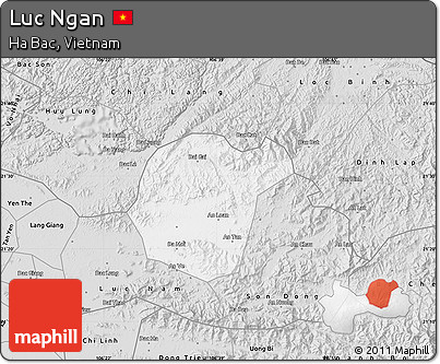 Silver Style Map of Luc Ngan