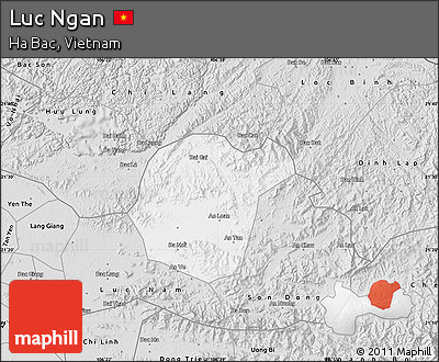 Silver Style Map of Luc Ngan