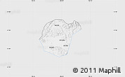 Silver Style Map of Luc Ngan, single color outside