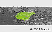 Physical Panoramic Map of Luc Ngan, darken, desaturated