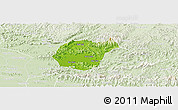 Physical Panoramic Map of Luc Ngan, lighten