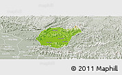 Physical Panoramic Map of Luc Ngan, lighten, semi-desaturated