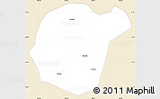 Classic Style Simple Map of Luc Ngan, single color outside